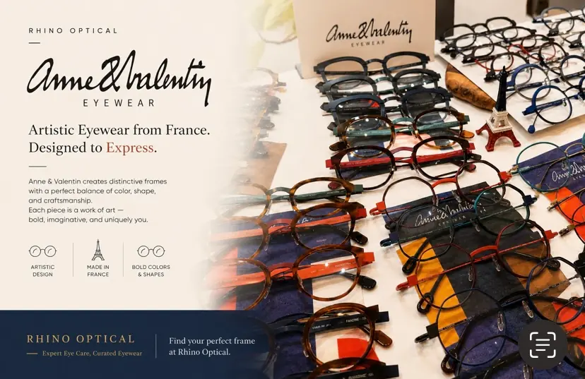 Anne et Valentin brand display